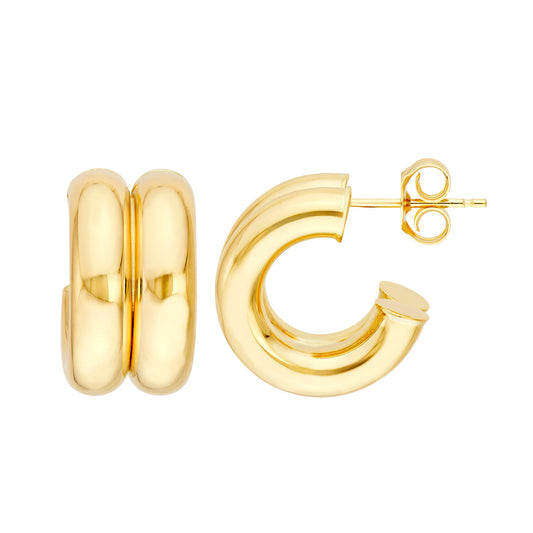 Duet Open Hoop Earrings