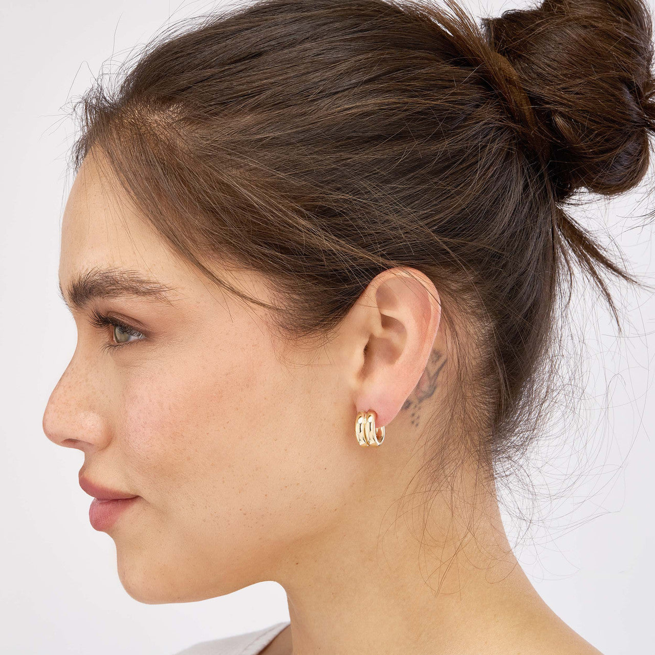 Duet Open Hoop Earrings